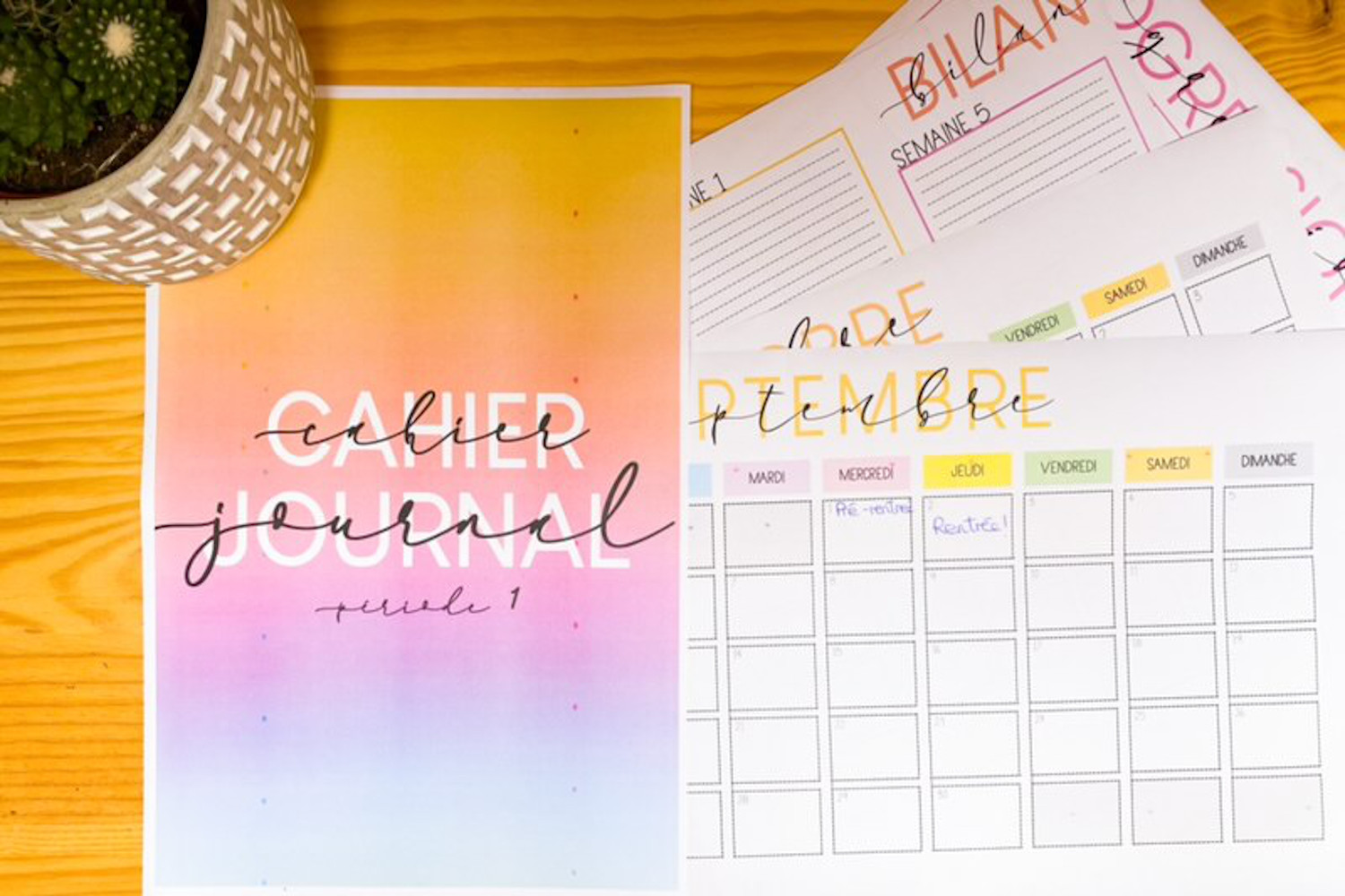 Page De Garde Cahier Journal 2021 2022